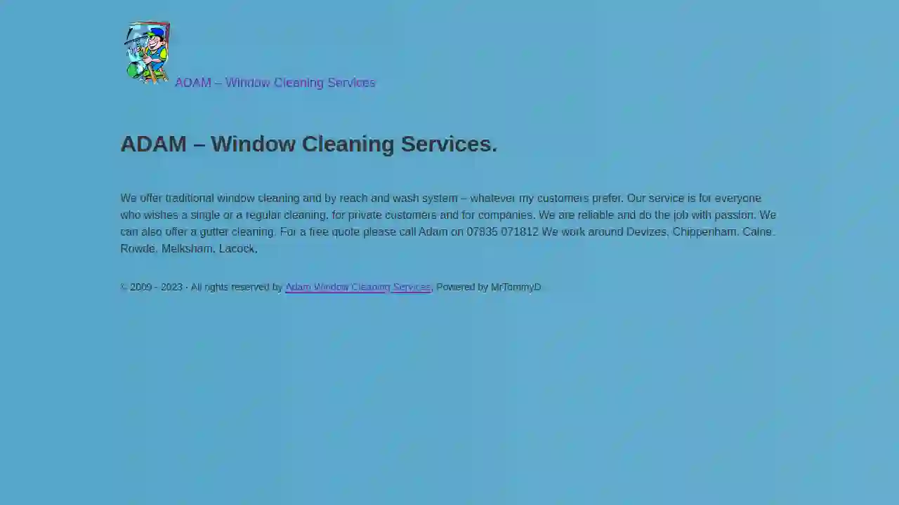 Adam Window Cleaning Services