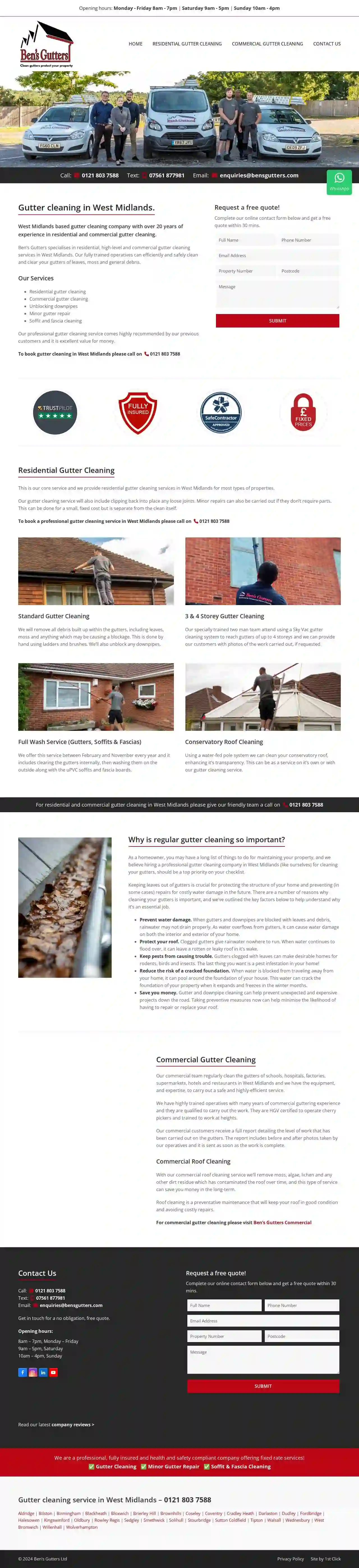 Ben's Gutters West Midlands