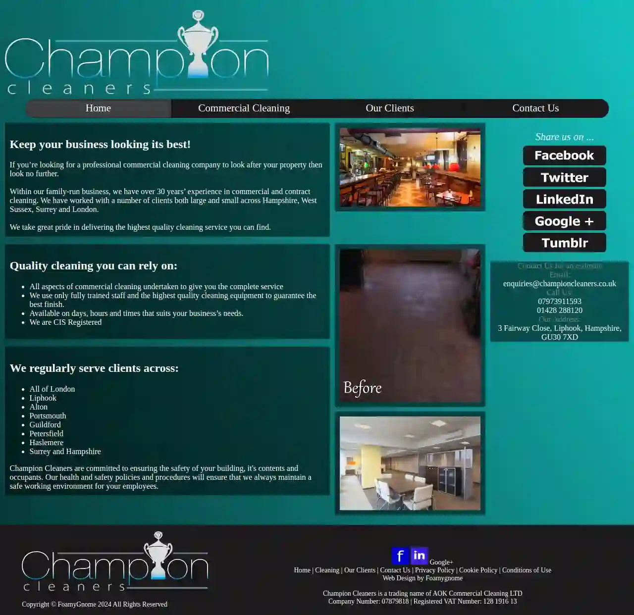 Champion Cleaners / AOK Commercial Cleaning Ltd