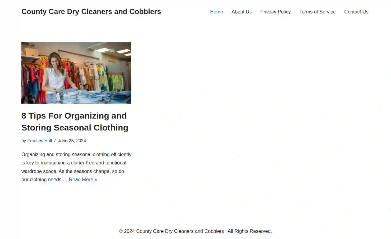 County Care Dry Cleaners & Cobblers