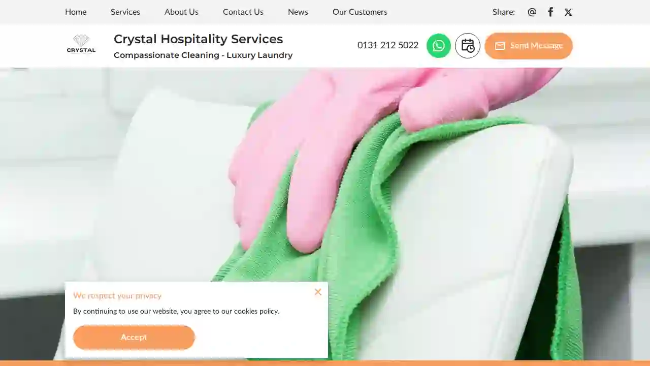 crystal cleaning and laundry