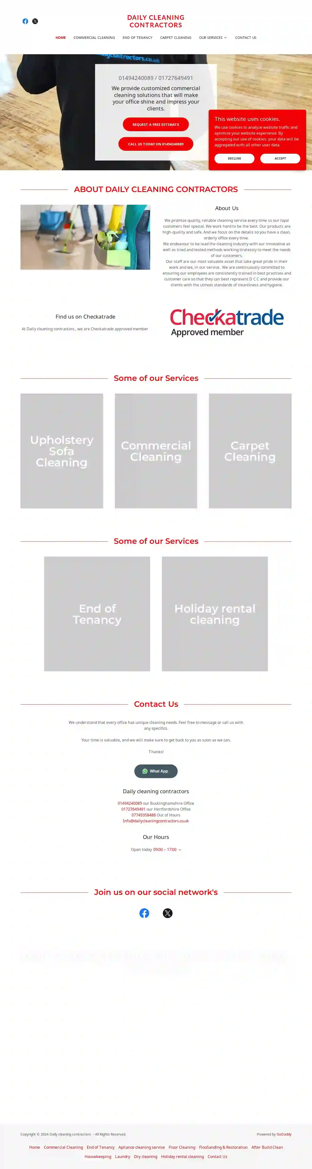 Daily cleaning contractors