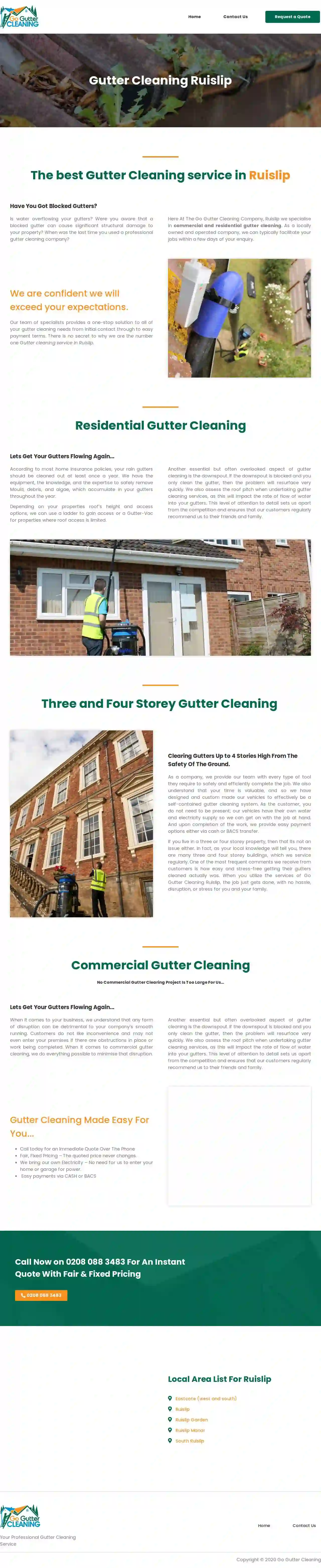 Go Gutter Cleaning Ruislip