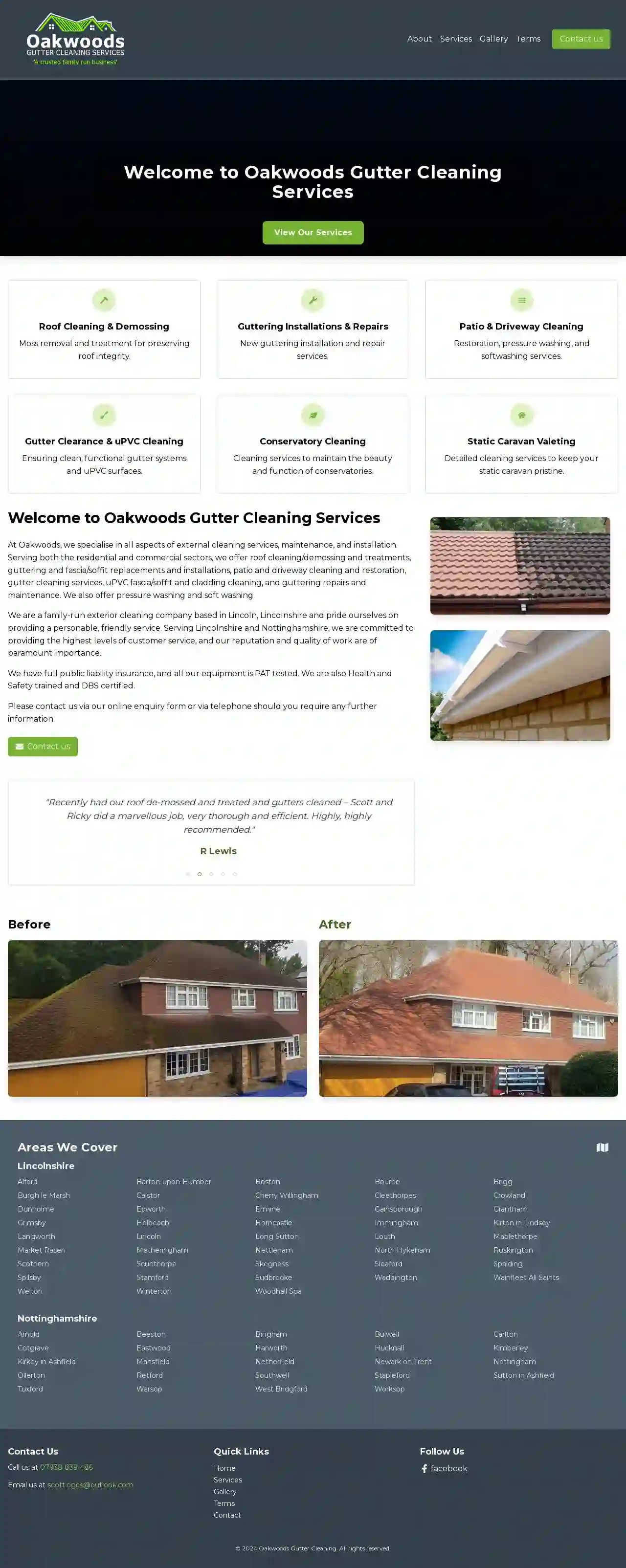 Oakwoods Gutter Cleaning Services