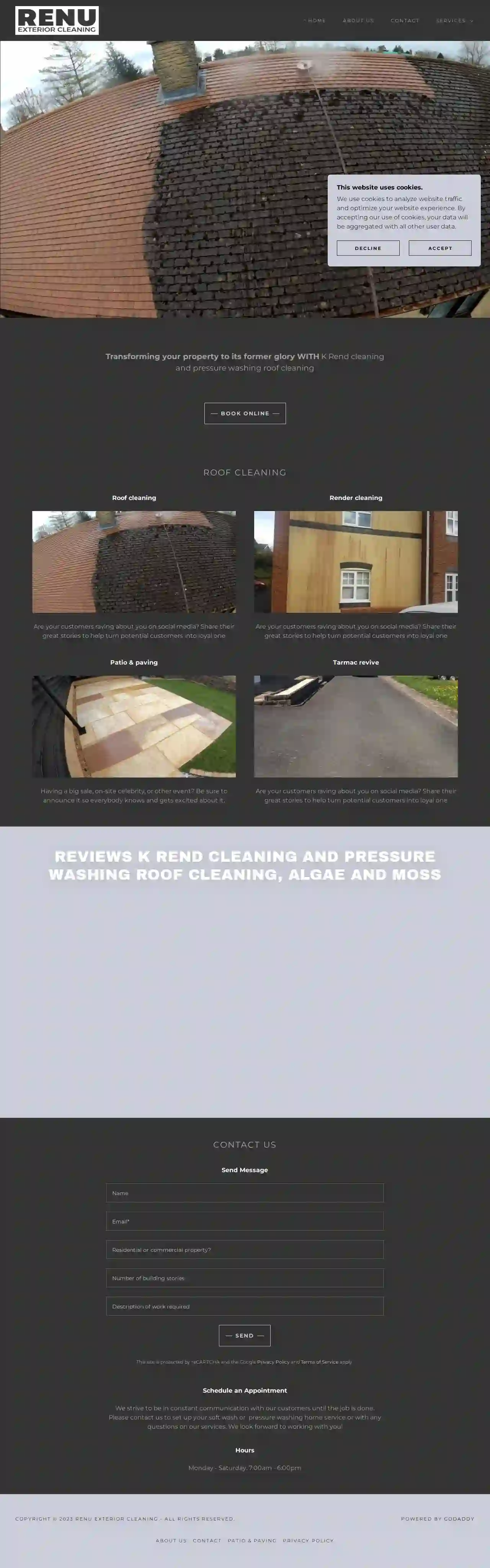 Renu exterior cleaning