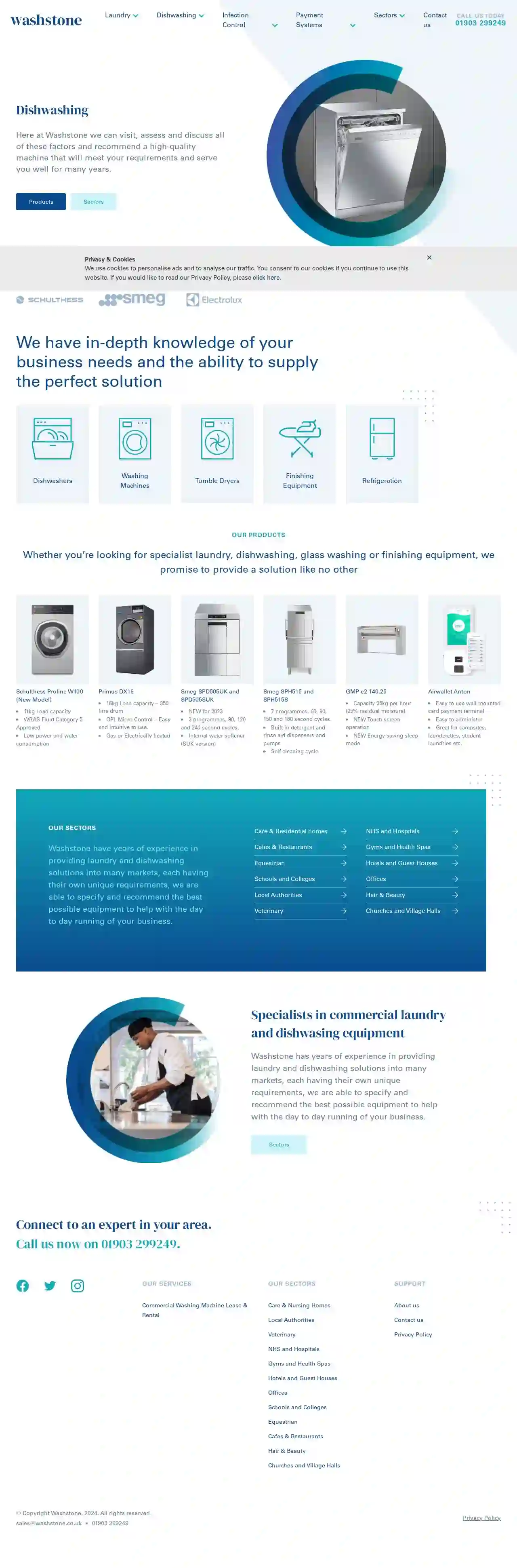 Washstone Commercial Washing Machines Surrey