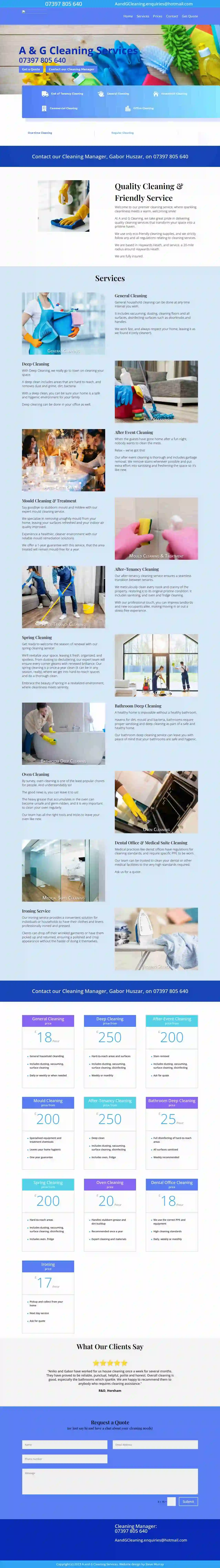 A and G Cleaning Services