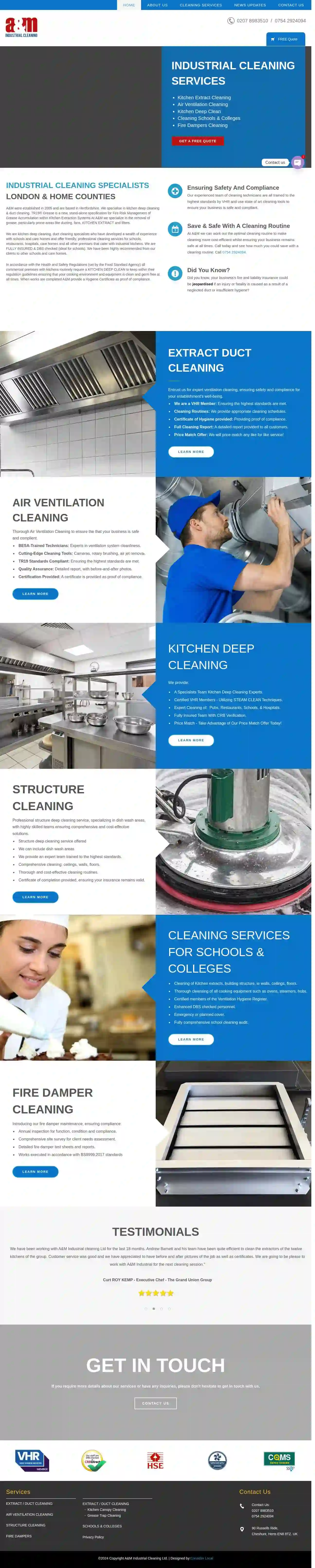 A&M industrial Cleaning LTD