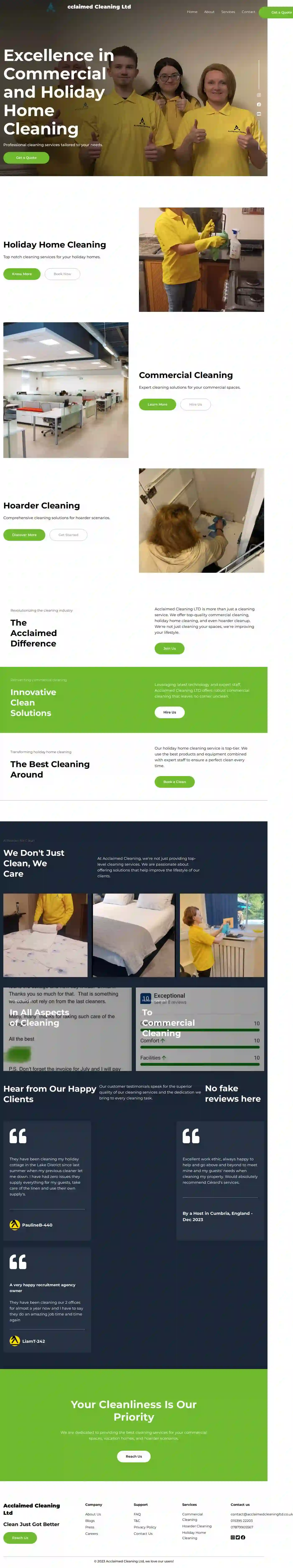 Acclaimed Cleaning Ltd