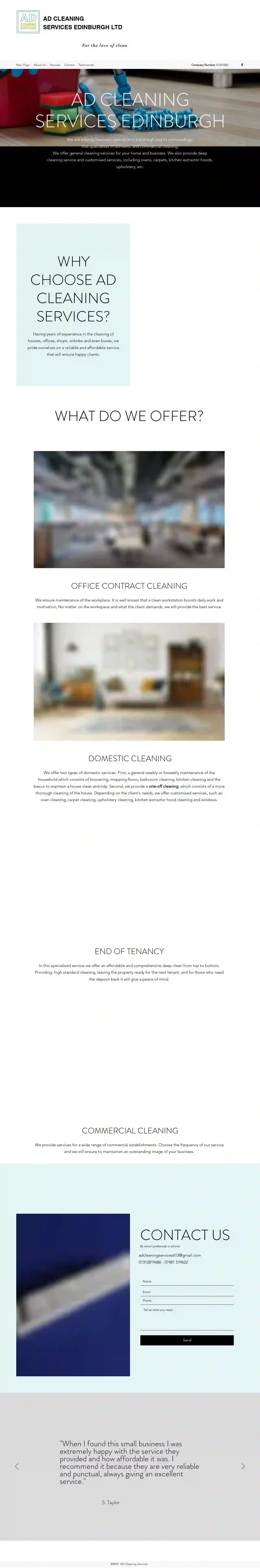 AD cleaning services Edinburgh LTD