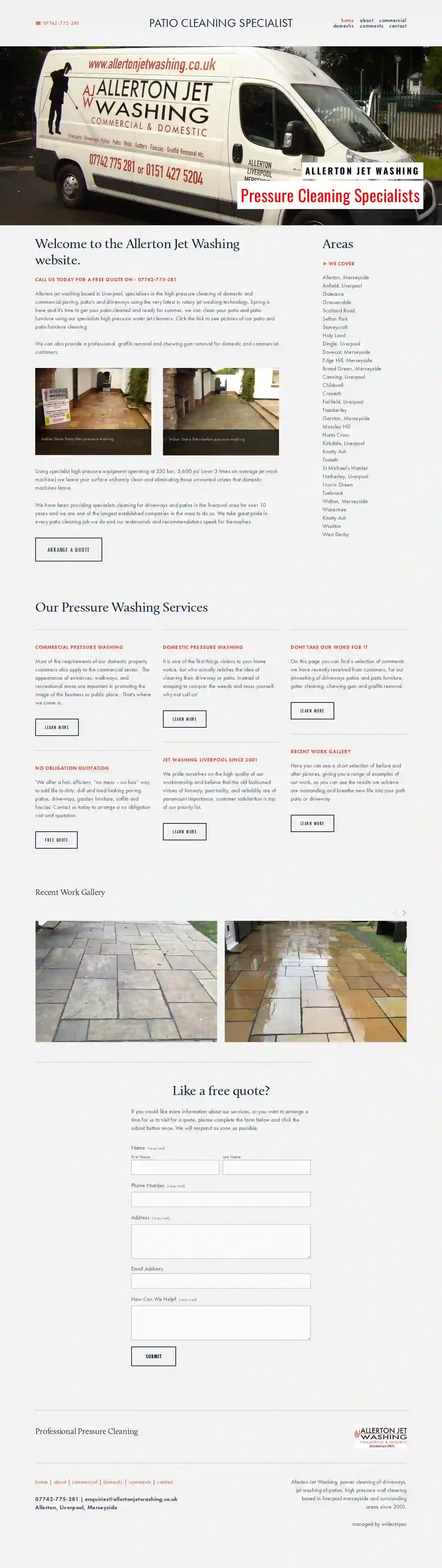 ALLERTON JET WASHING. (Est 2001)