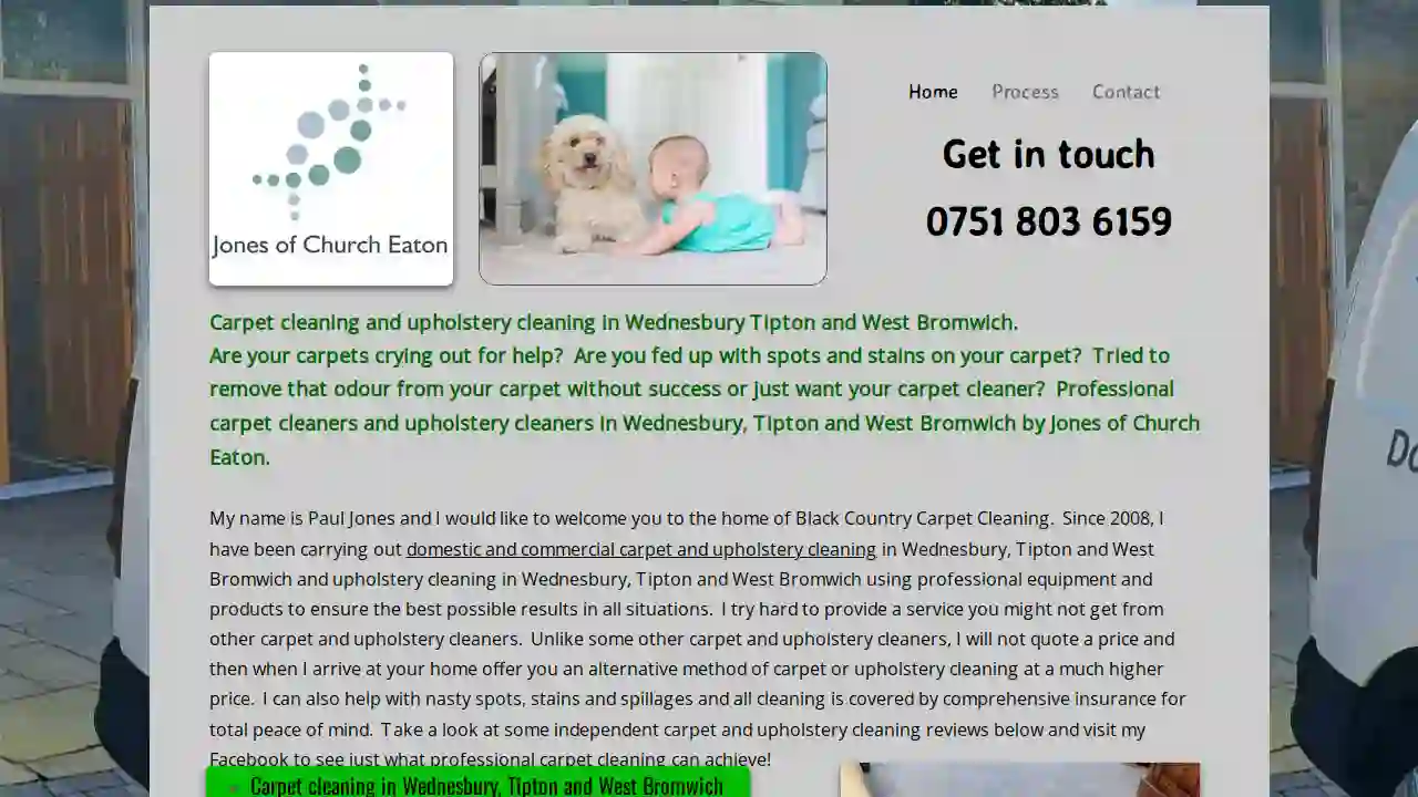 Jones of Church Eaton - Carpet and Upholstery Cleaning.