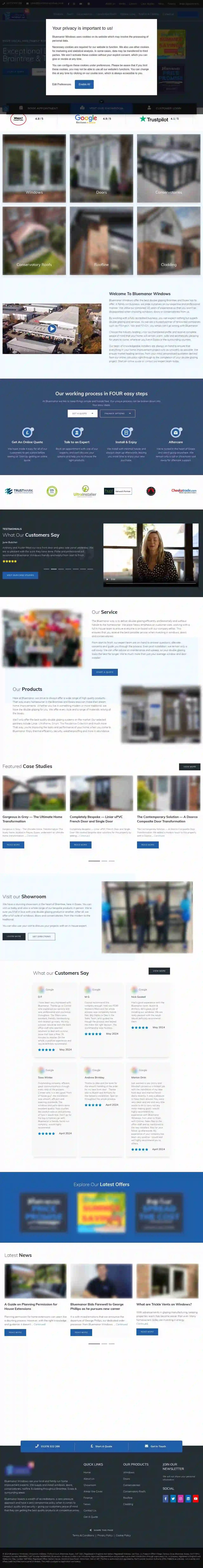 Bluemanor Windows - Double Glazing Experts in Braintree & Essex