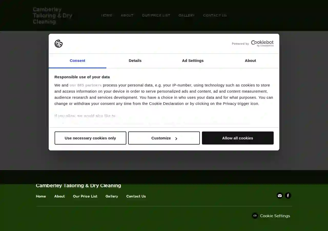 Camberley tailoring & Dry Cleaning