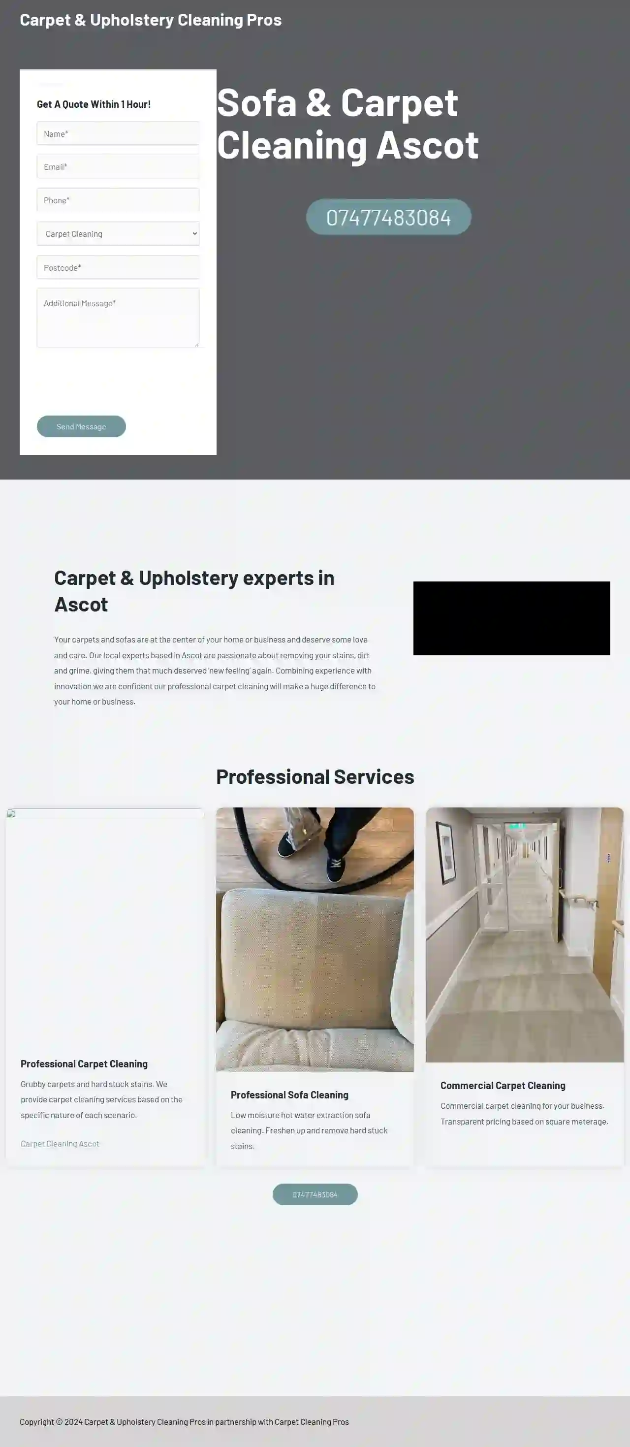 Expert Carpet Cleaning Ascot