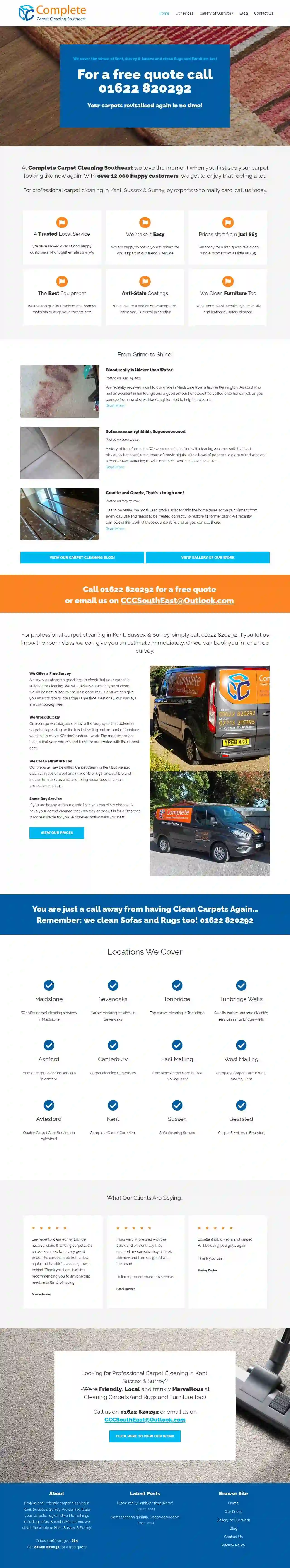 Complete Carpet Cleaning Southeast - Maidstone / Kent