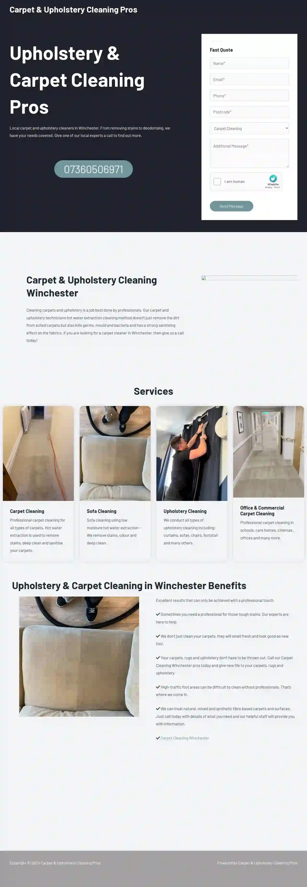 Carpet & Sofa Cleaning Winchester