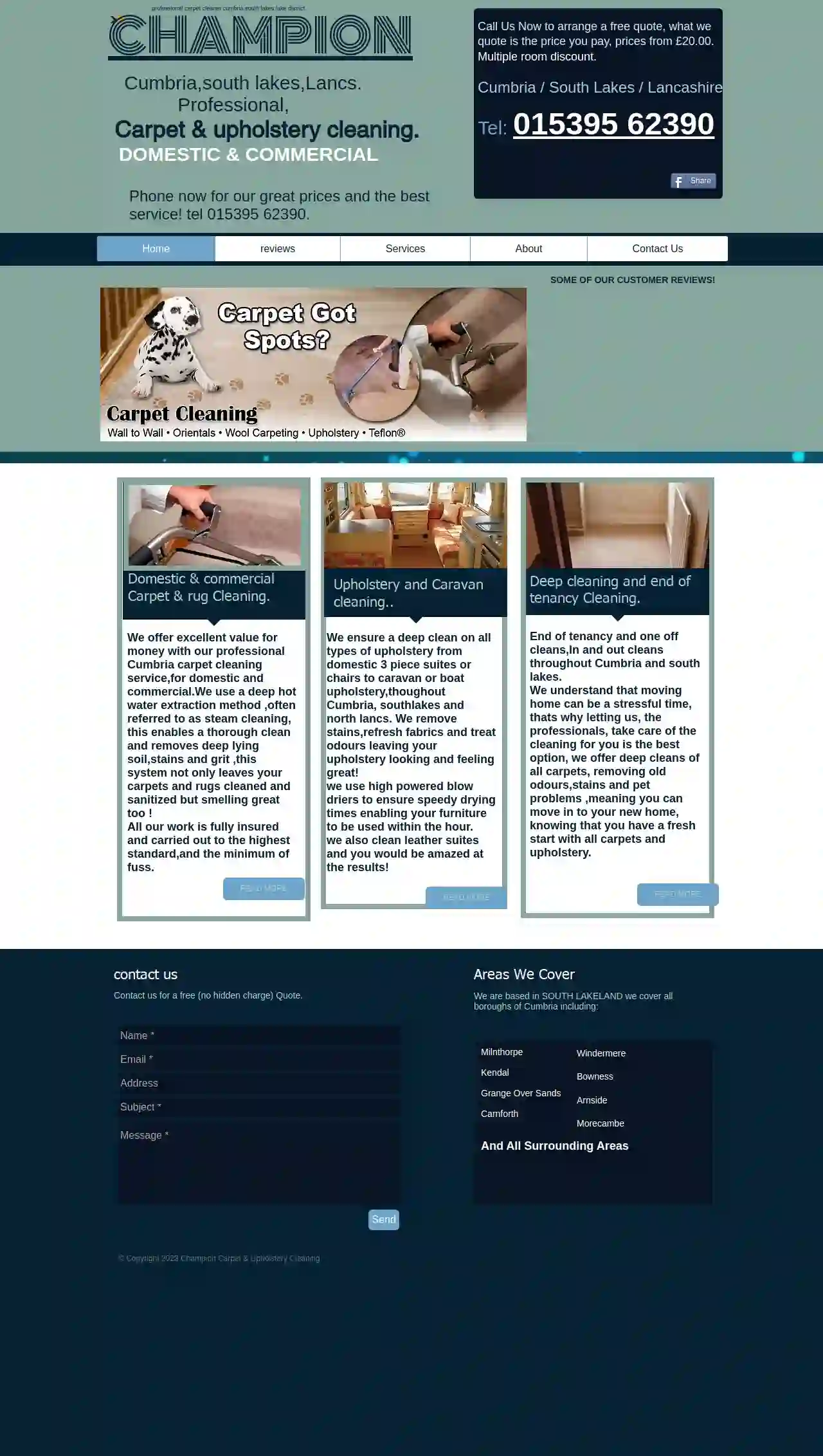 Cumbria Champion Carpet cleaning services
