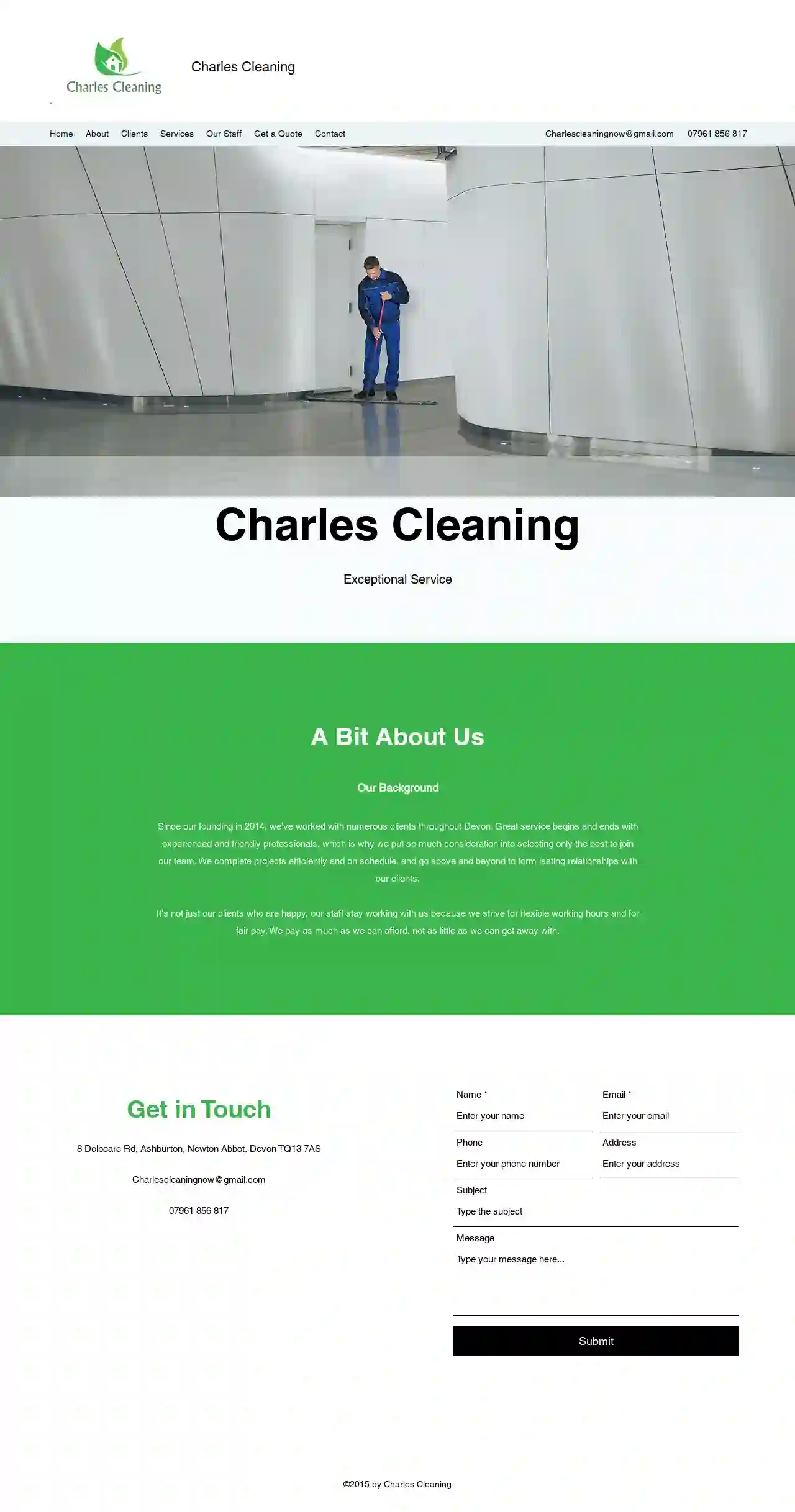 Charles Cleaning