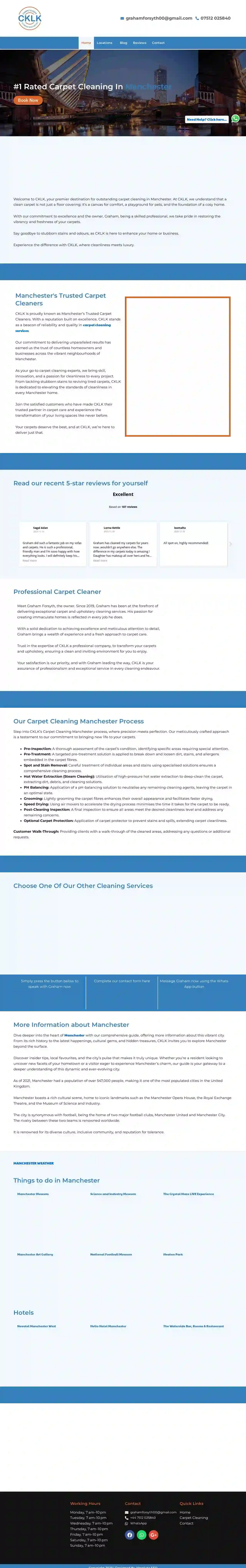 CKLK Carpet and Sofa Cleaning Manchester LTD