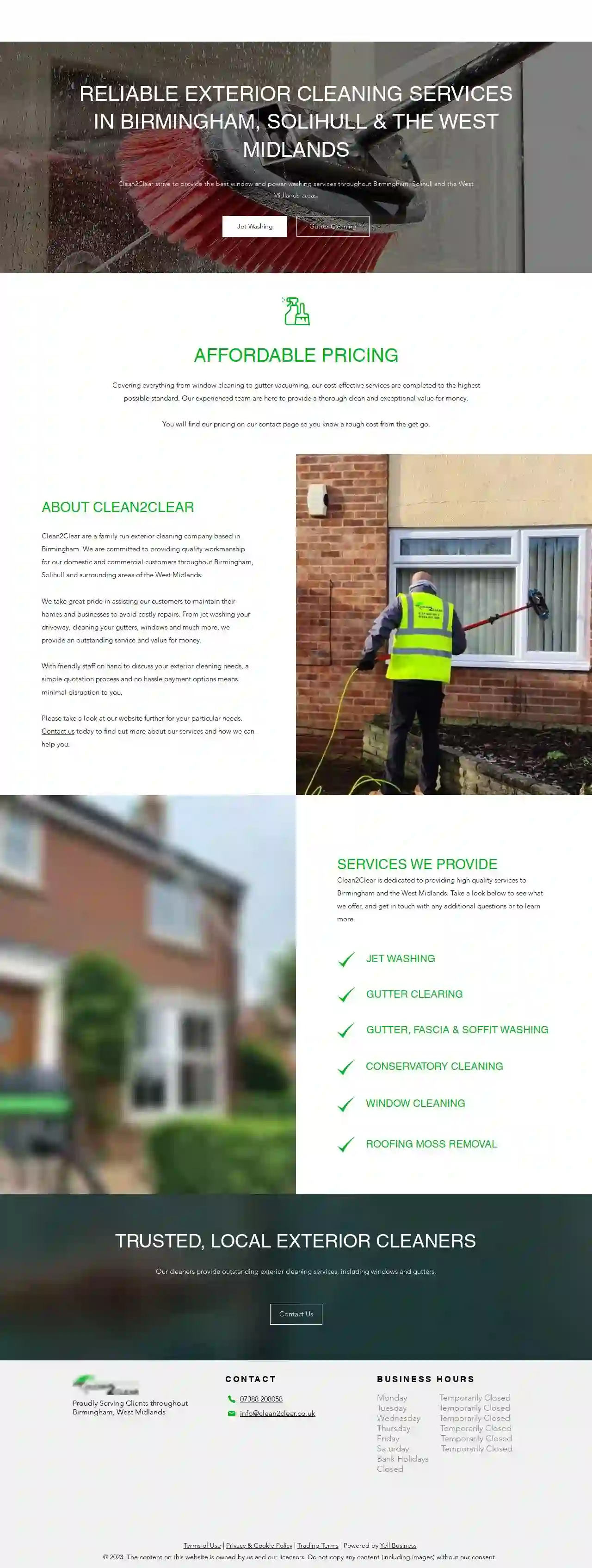 clean 2 clear exterior cleaning services