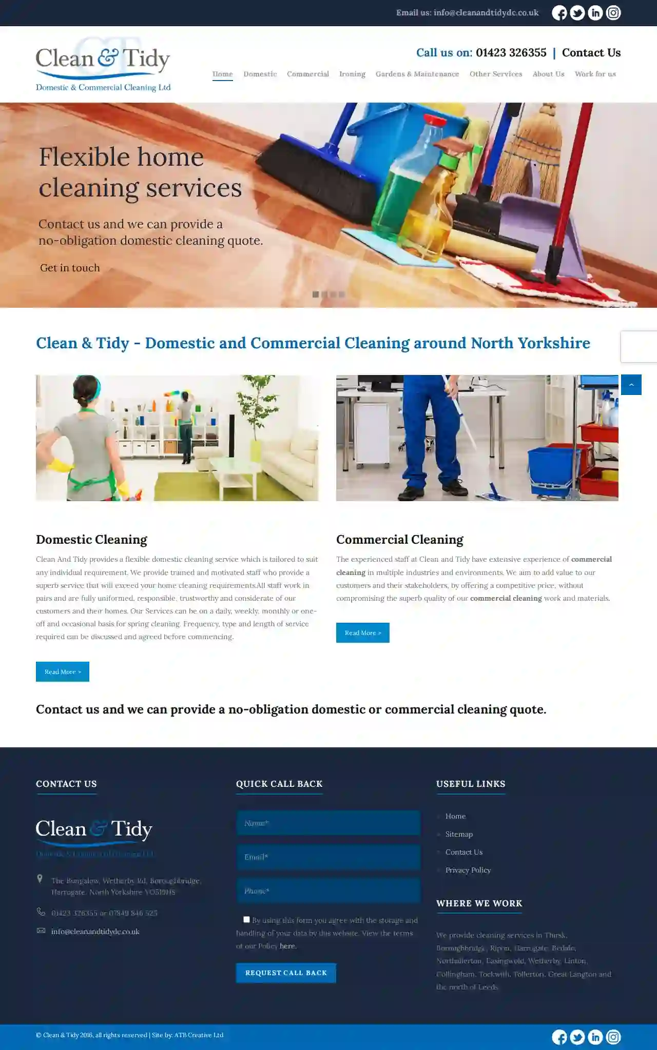 Clean And Tidy Domestic and Commercial Cleaning LTD