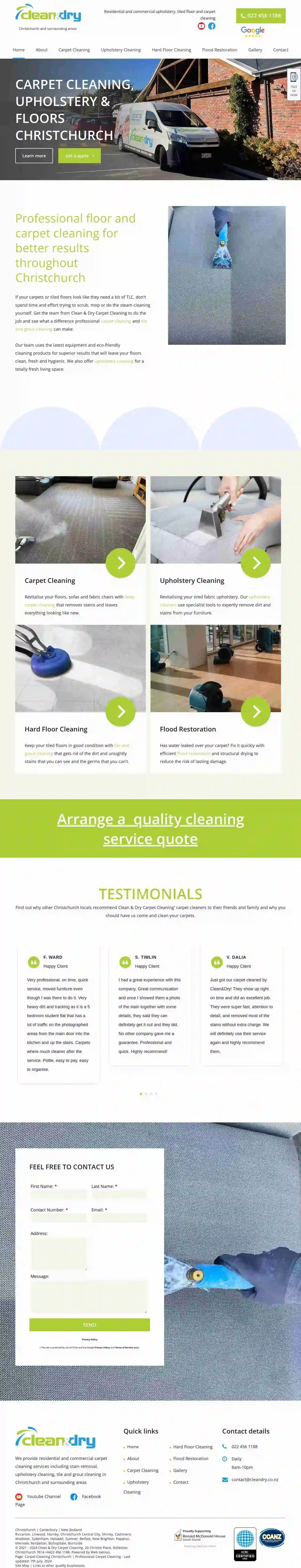 Clean & Dry Carpet Cleaning Services