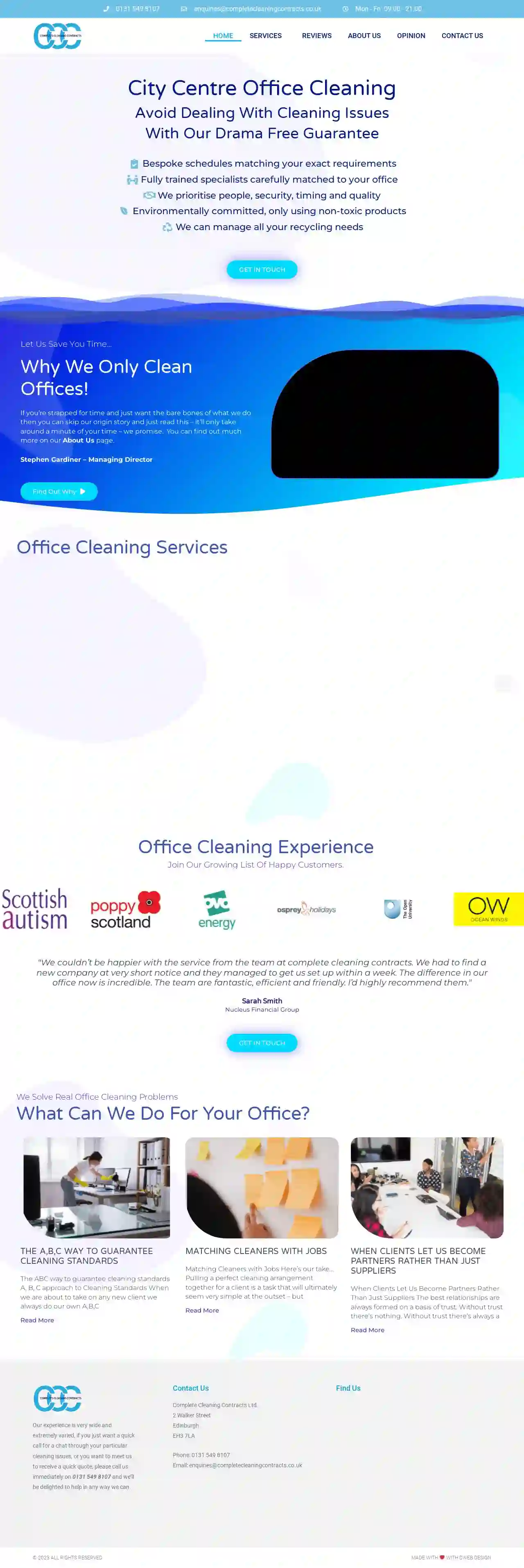 Complete Cleaning Contracts Edinburgh