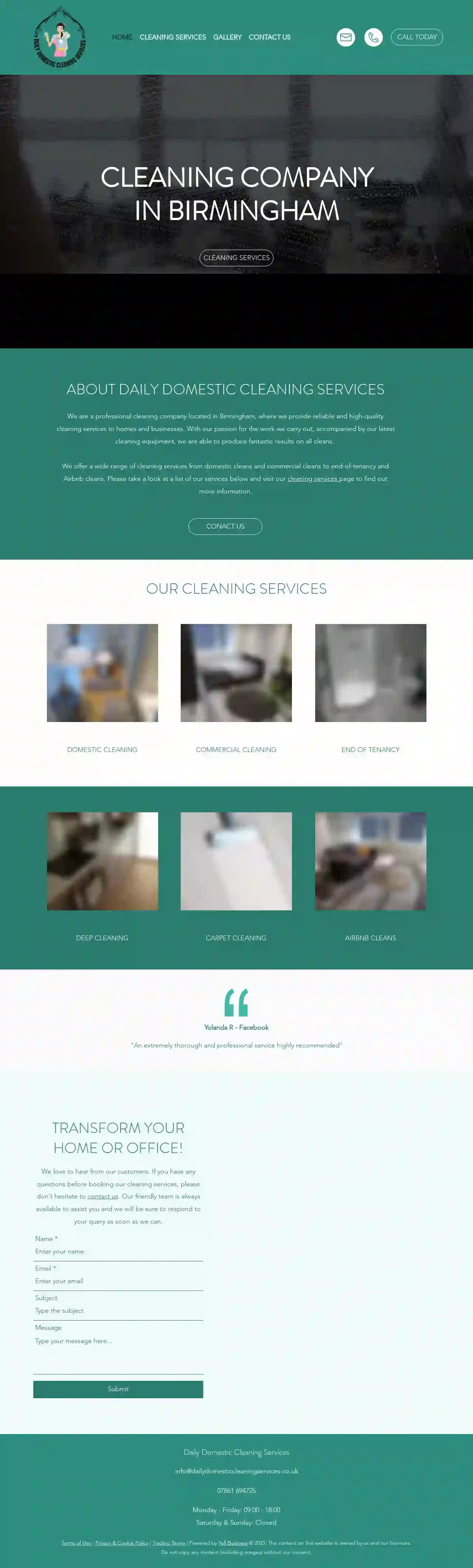 Daily Domestic Cleaning Services