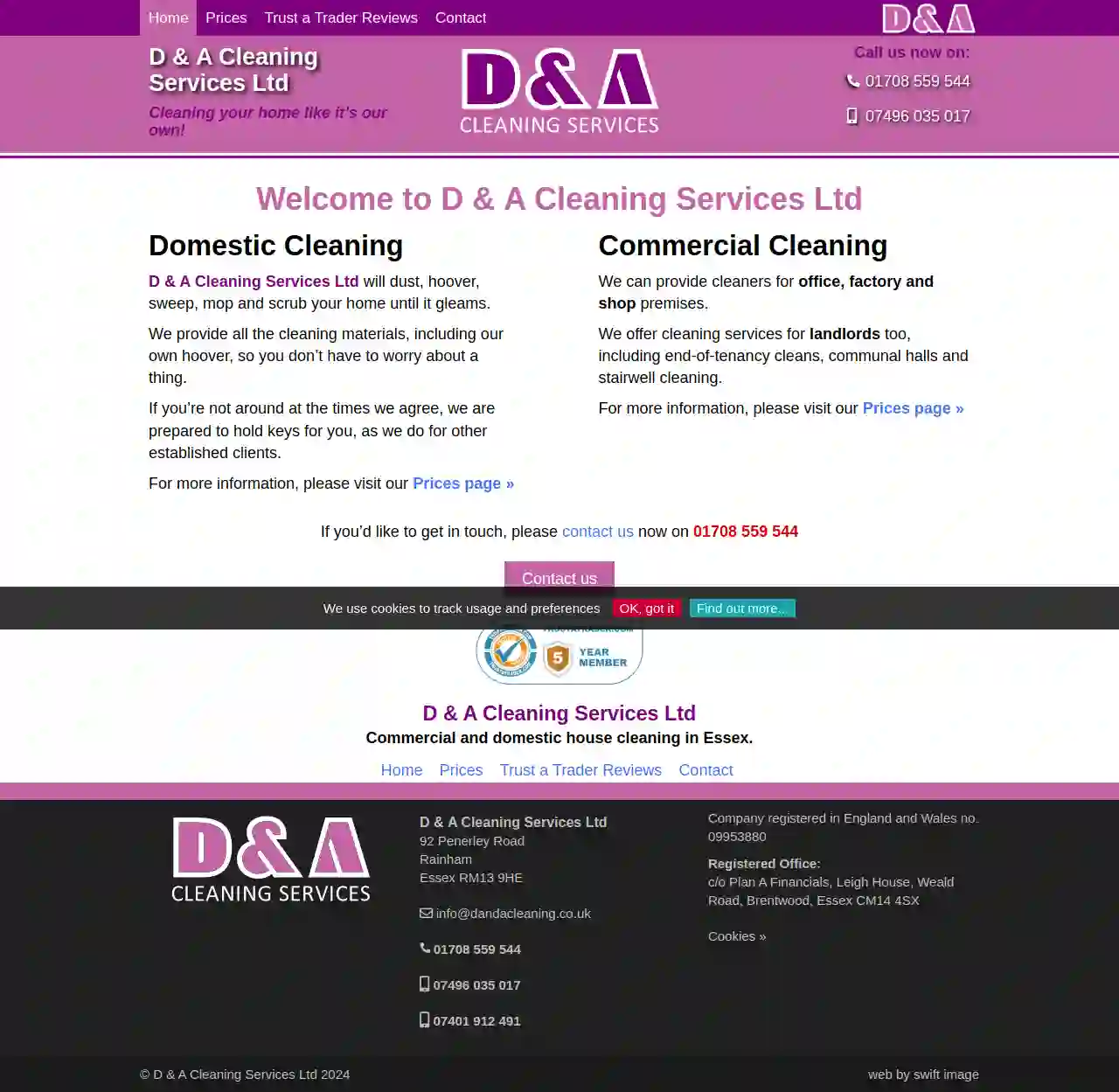 D&A Cleaning services Ltd - Commercial & Domestic Cleaning Rainham