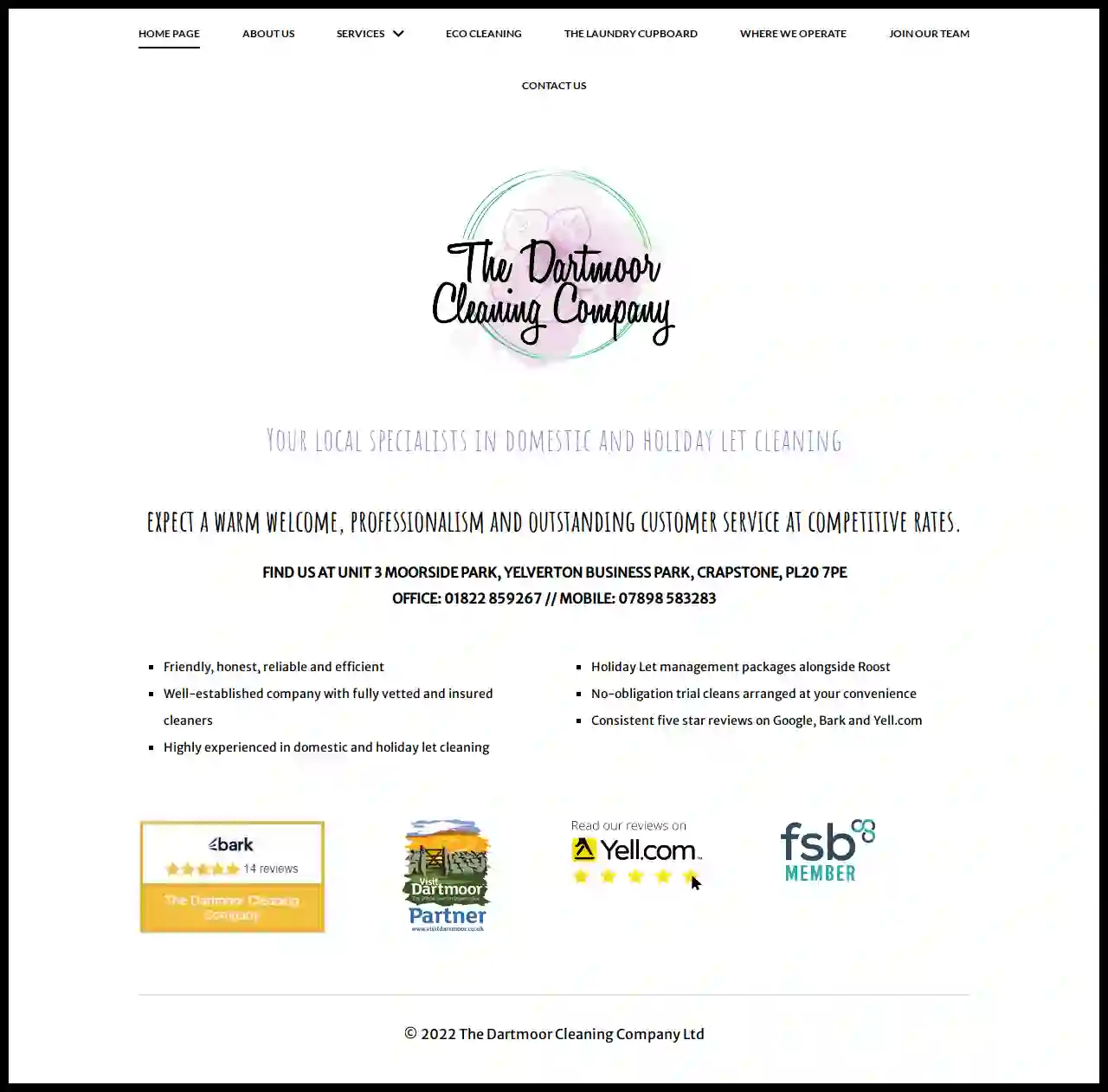 The Dartmoor Cleaning Company Ltd