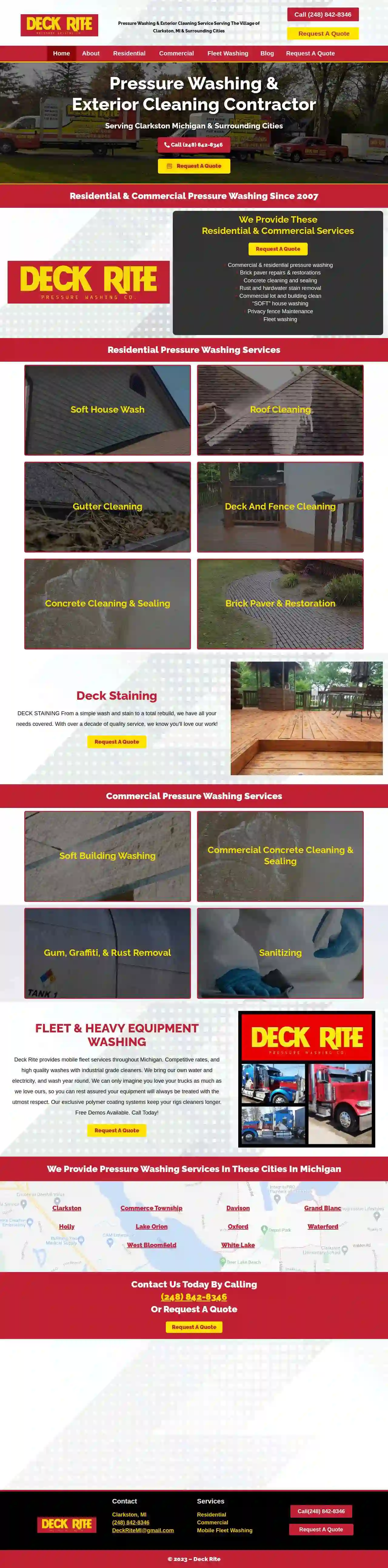 Deck Rite Pressure Washing