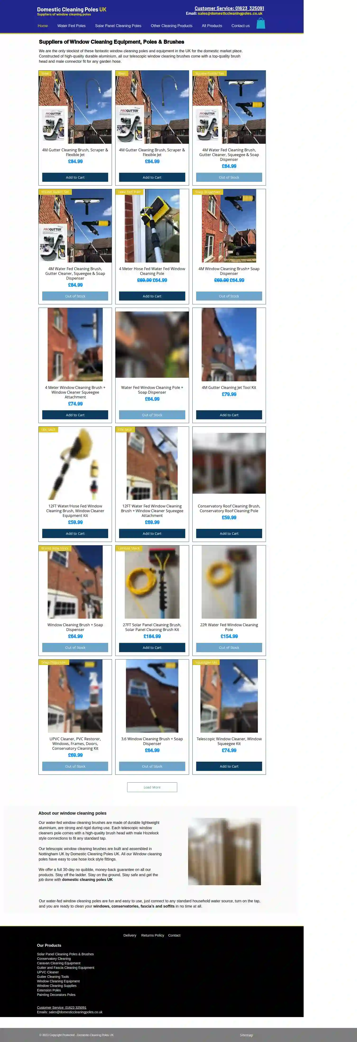 Domestic cleaning poles & bushes uk ltd