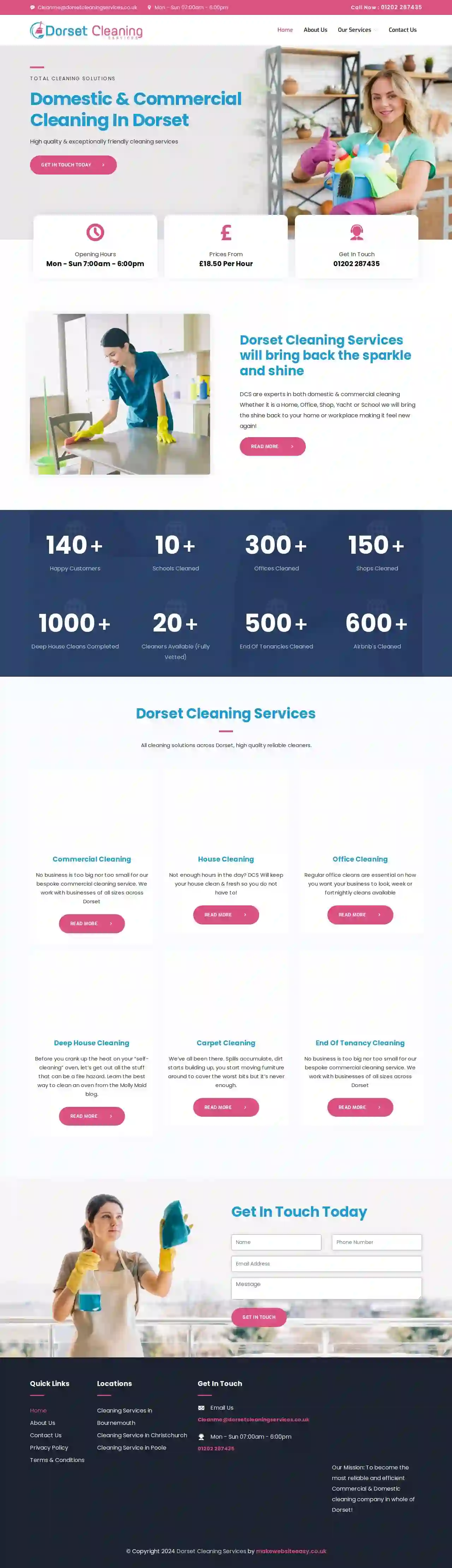 Dorset Cleaning Services