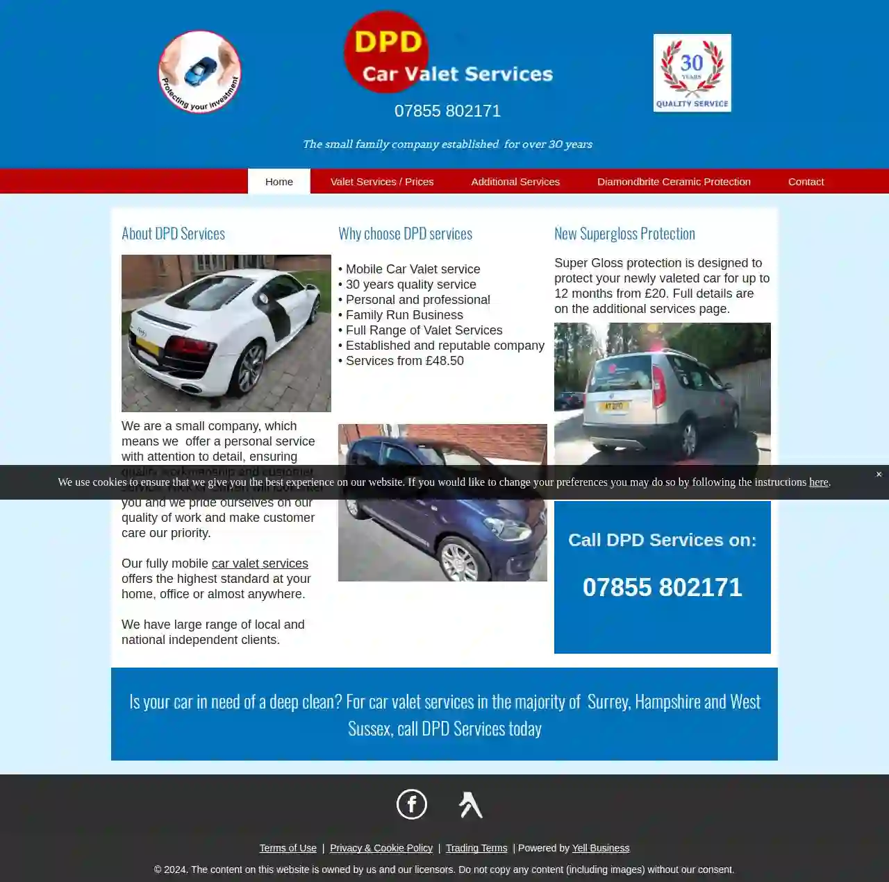 DPD Car Valet Services Family Business 30 Years