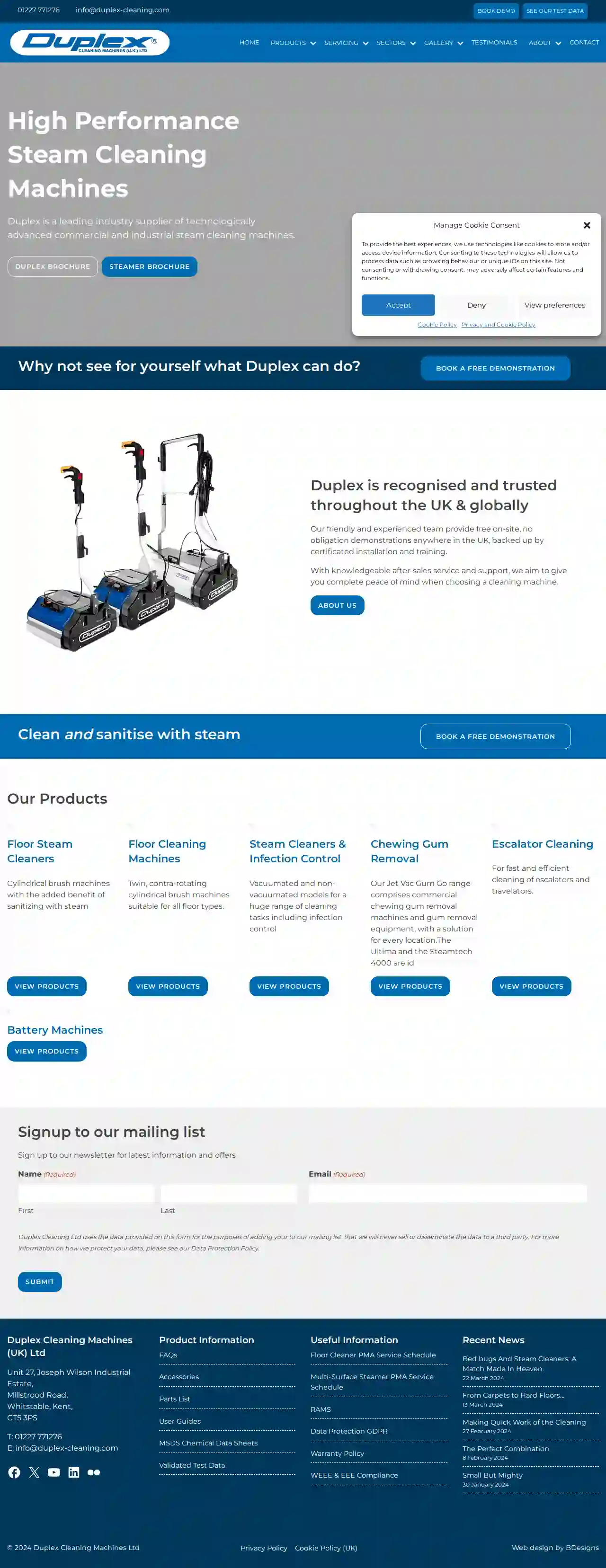 Duplex Cleaning Machines (UK) Ltd