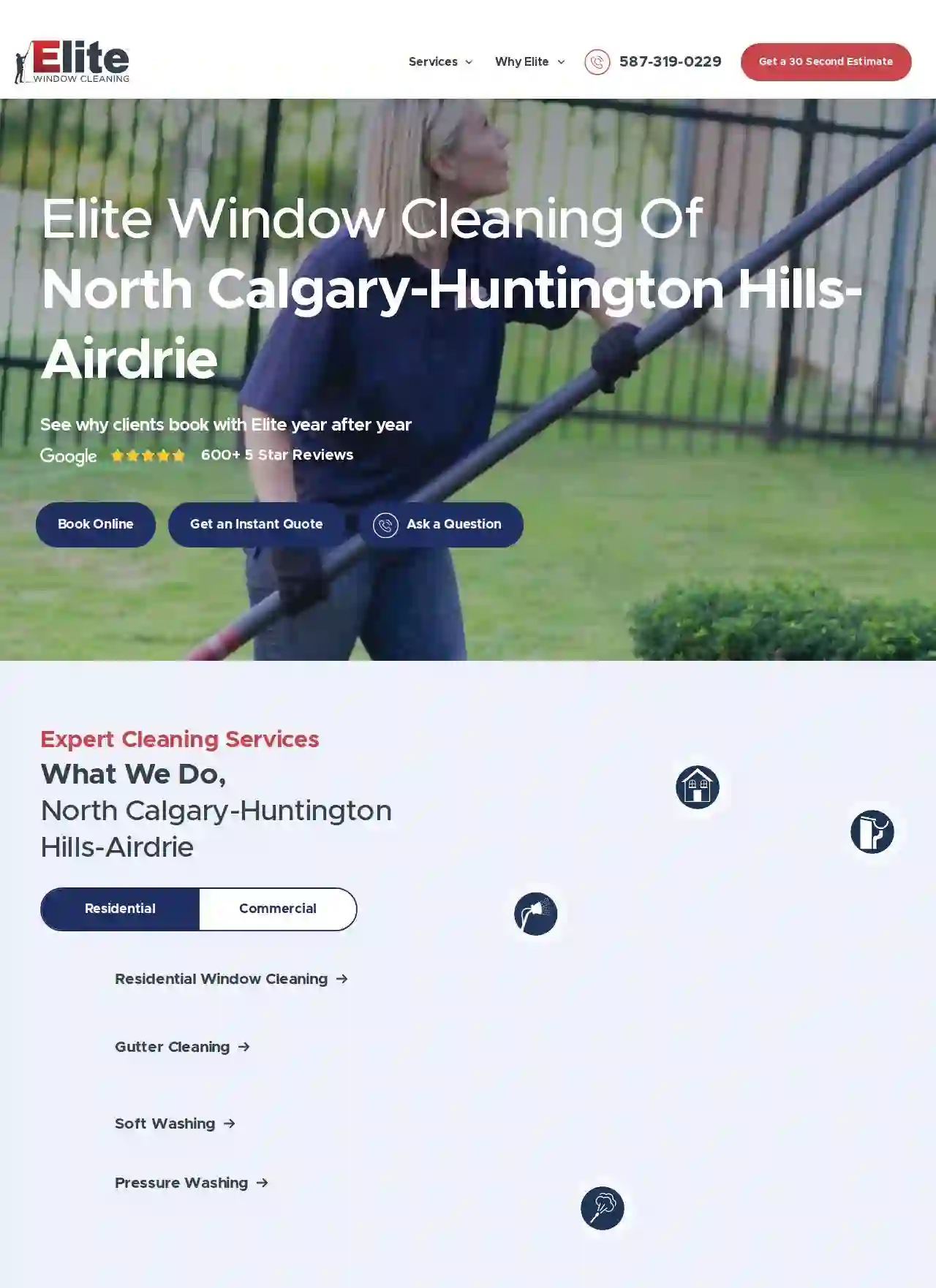 Elite Window Cleaning of North Calgary-Huntington Hills-Airdrie