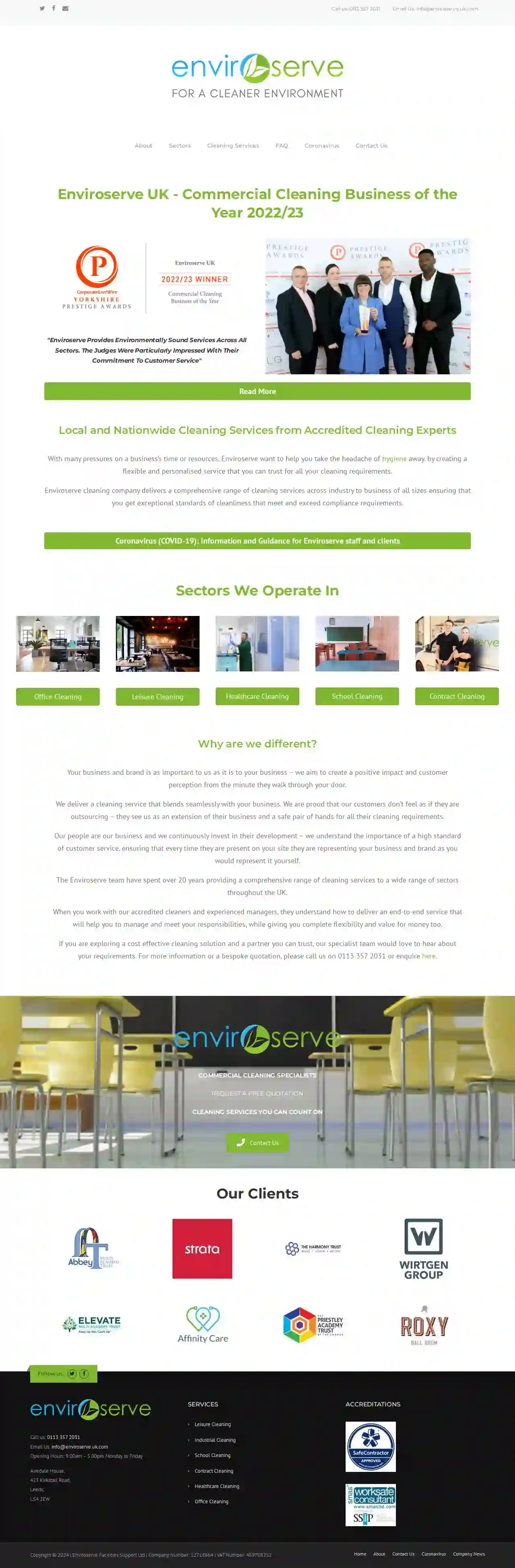 ES Cleaning Ltd T/A Enviroserve UK