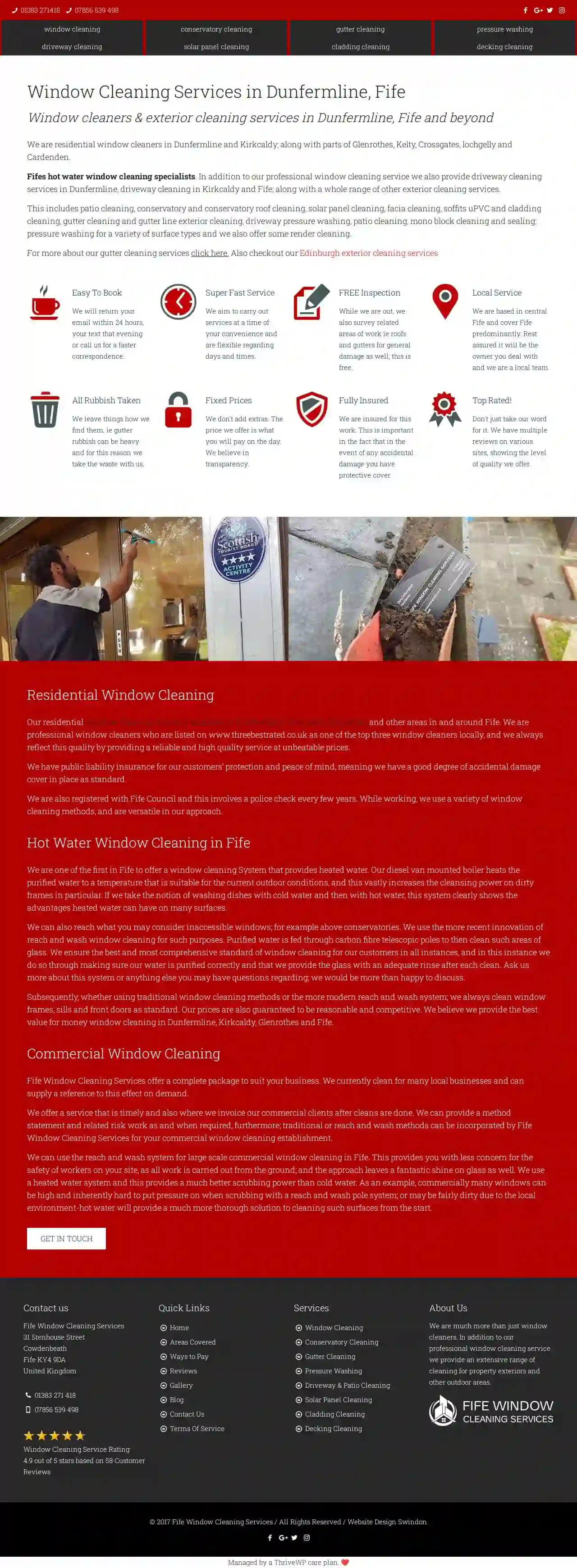 Fife window cleaning services