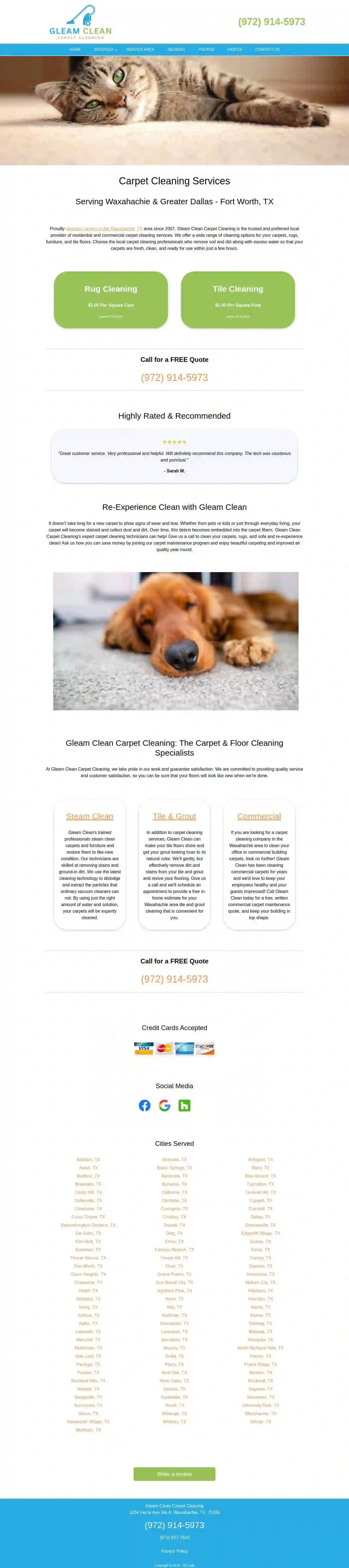 Gleam Clean Carpet Cleaning