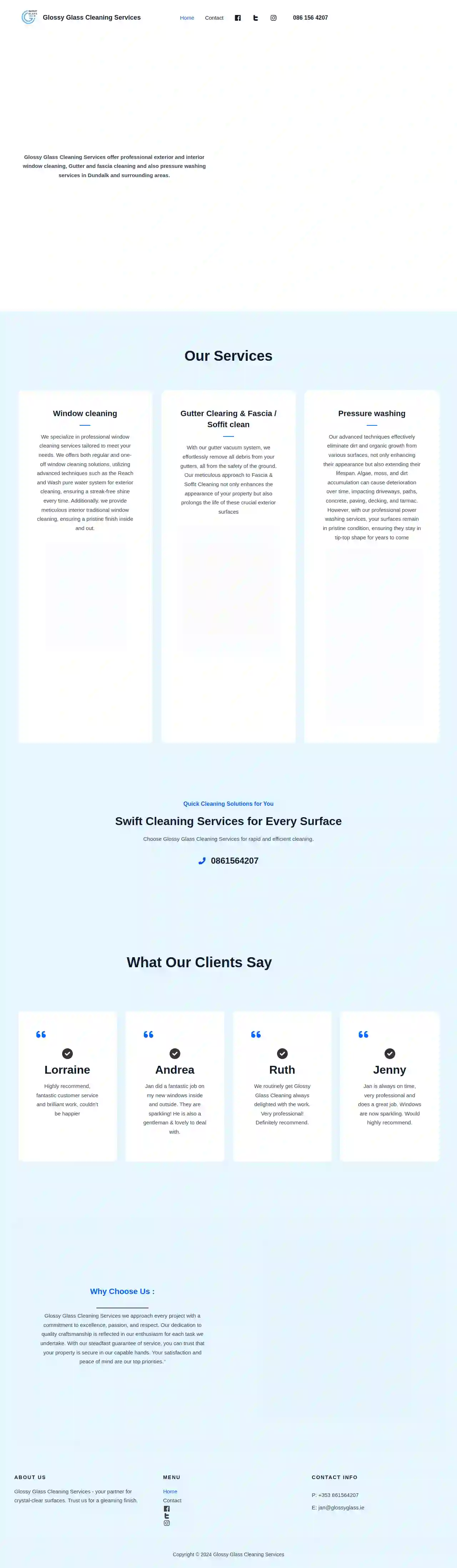 Glossy Glass Cleaning Services