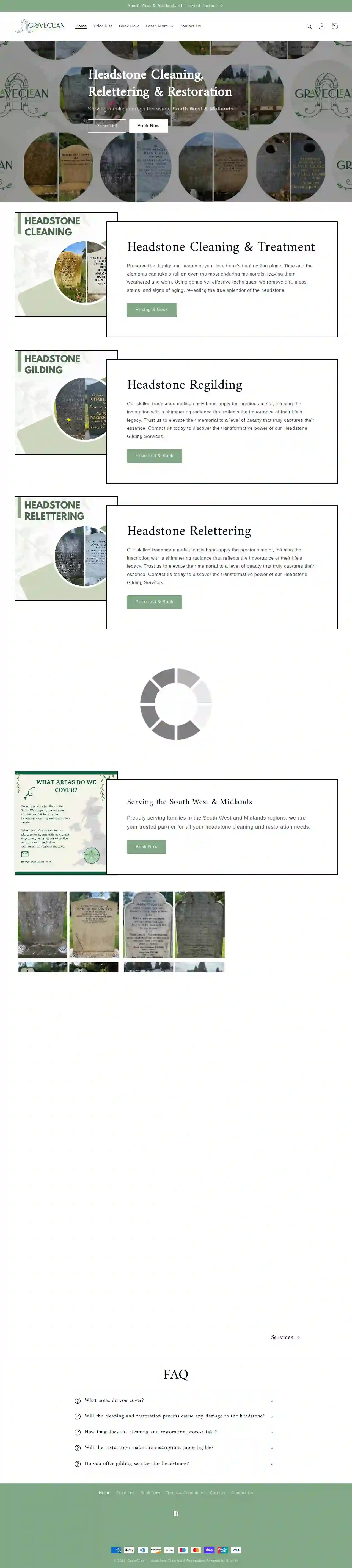 GraveClean | Headstone Cleaning & Restoration