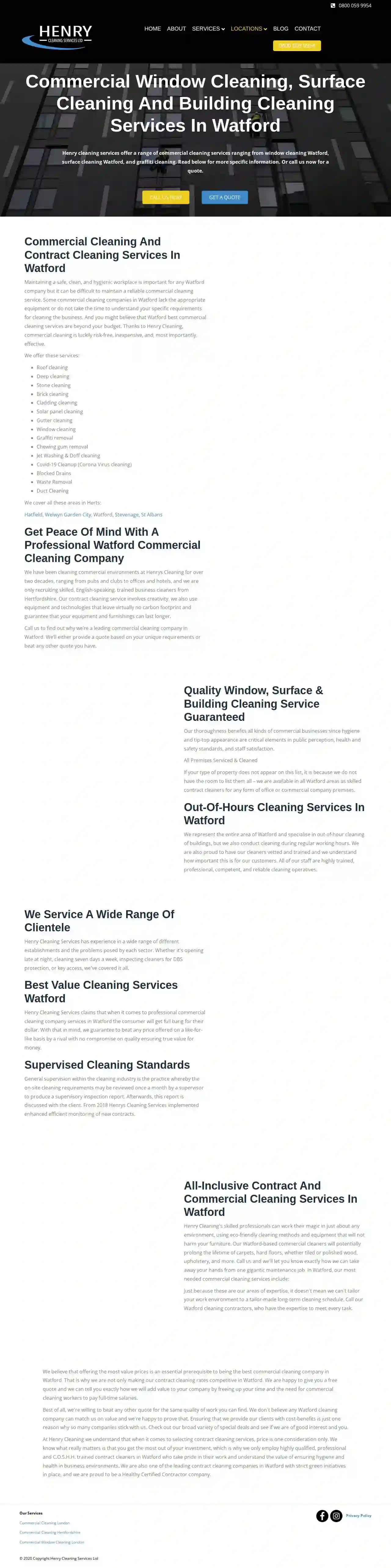 Henry Cleaning Services - Watford