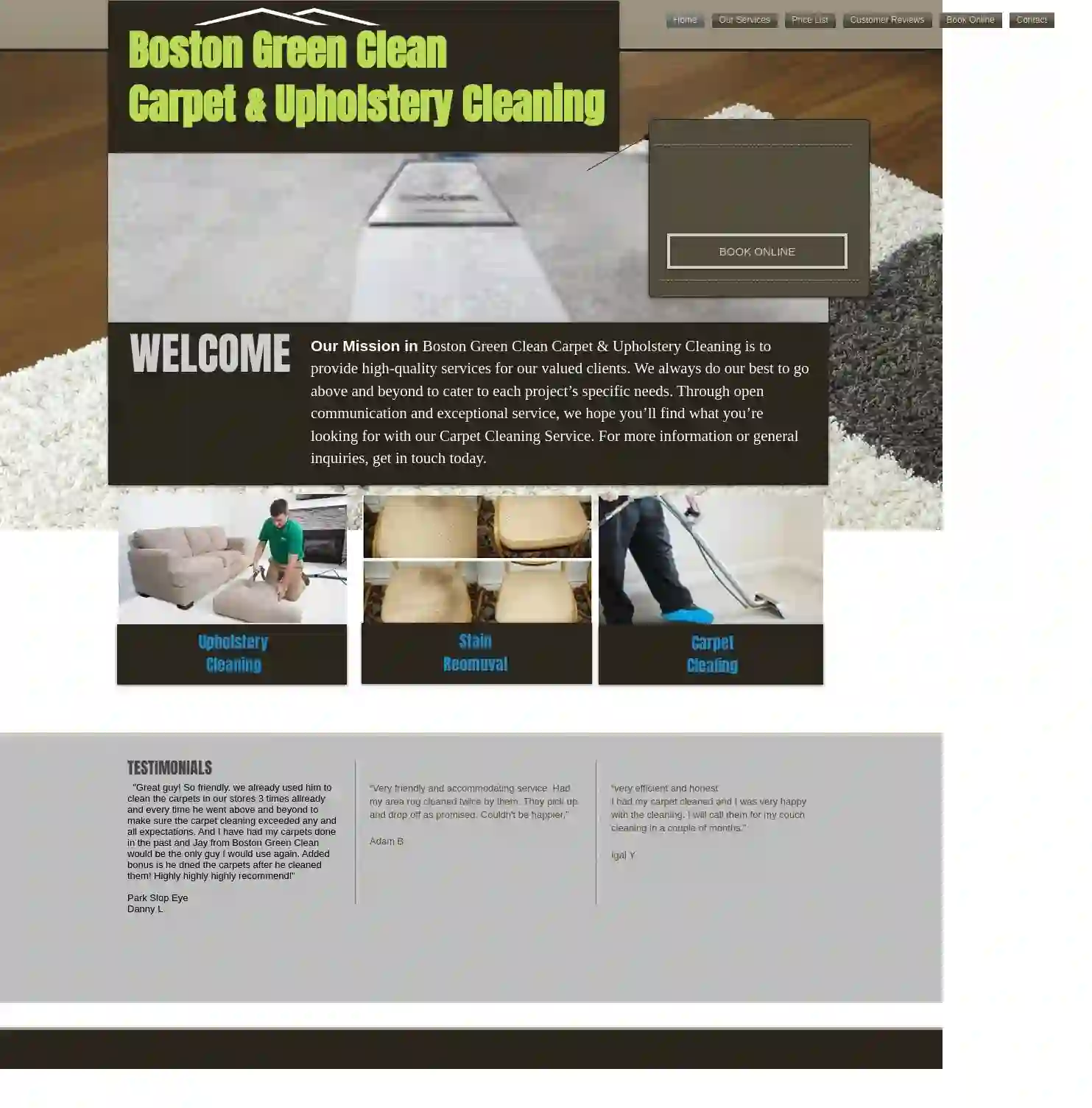 Boston Grean Clean Carpet & Upholstery Cleaning Tyngsborough MA