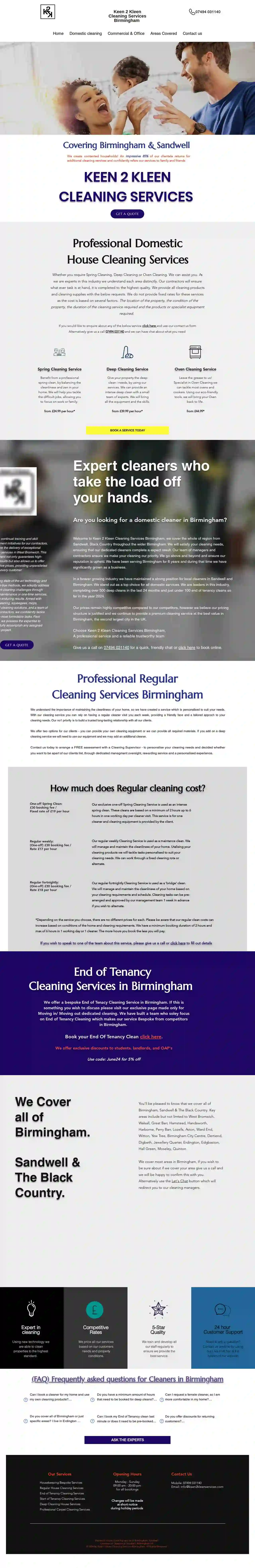 Keen 2 Kleen Cleaning Services Birmingham