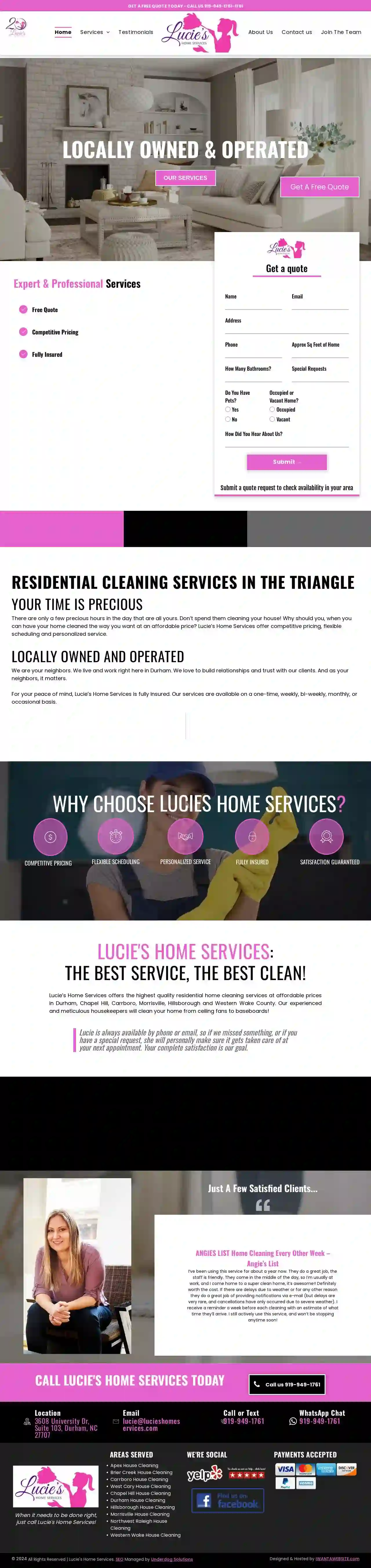 Lucie's Home Services Inc.