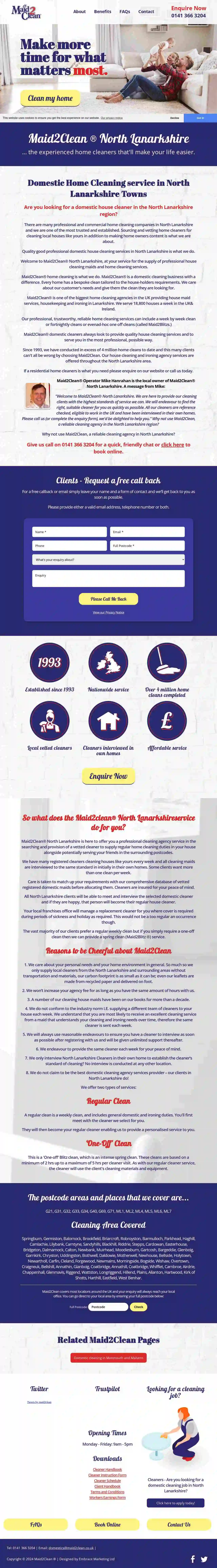 Maid2Clean Motherwell