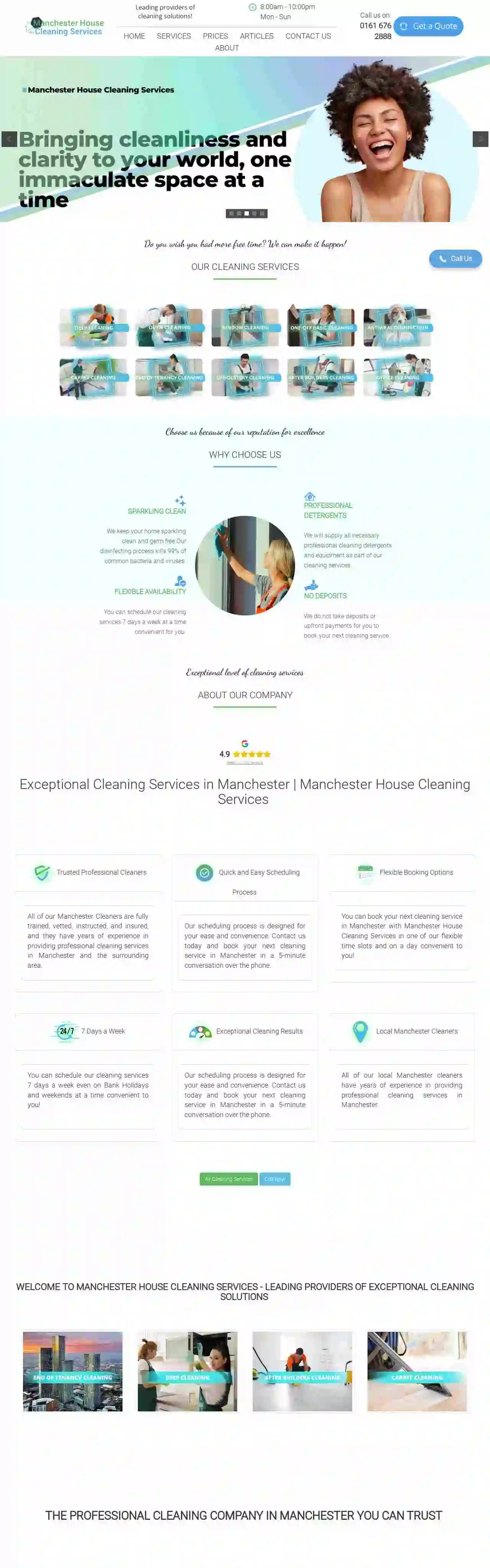 ⭐ Manchester House Cleaning Services