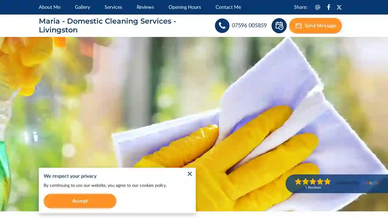 Maria - Domestic Cleaning Services - Livingston