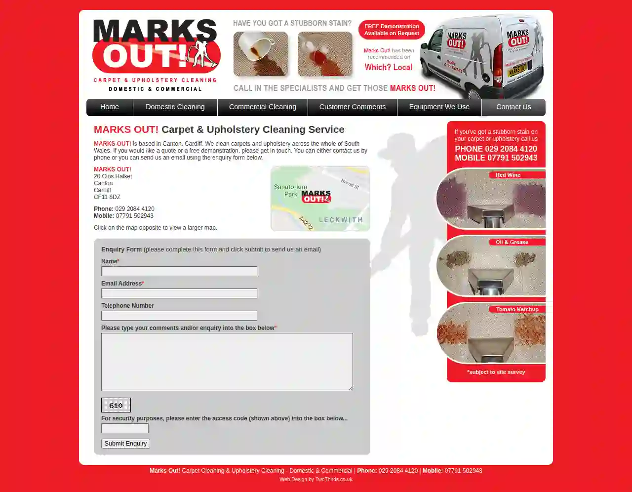 Marks Out Carpet & Upholstery Cleaners